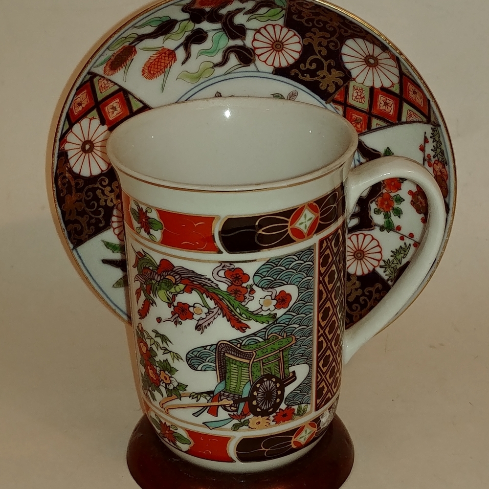 Imari set cup and saucer